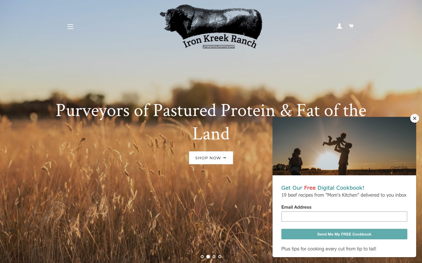 The current homepage